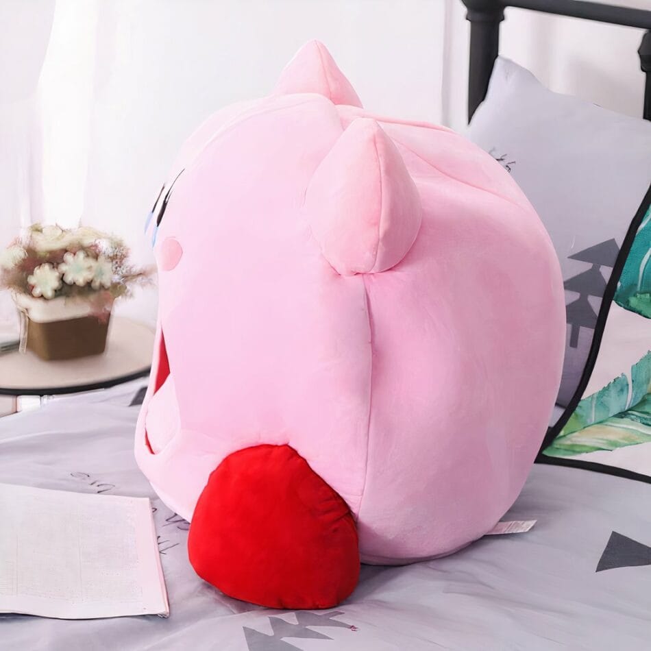 Knuffel Kirby Met Grote Mond Groen Voor Nintendo Fans Verzamelitem De Knuffel