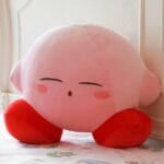 Knuffel Kirby Roze Slapend Zachte Pluche Met Grote Ogen De Knuffel