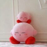 Knuffel Kirby Roze Slapend Zachte Pluche Met Grote Ogen De Knuffel