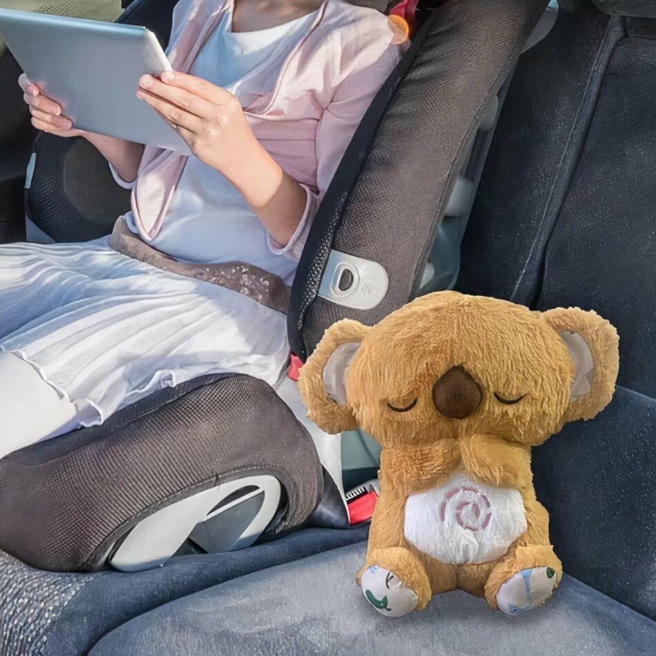 Knuffel Koala Geel Of Grijs Ademend Met Bewegende Buik En Muziek De Knuffel