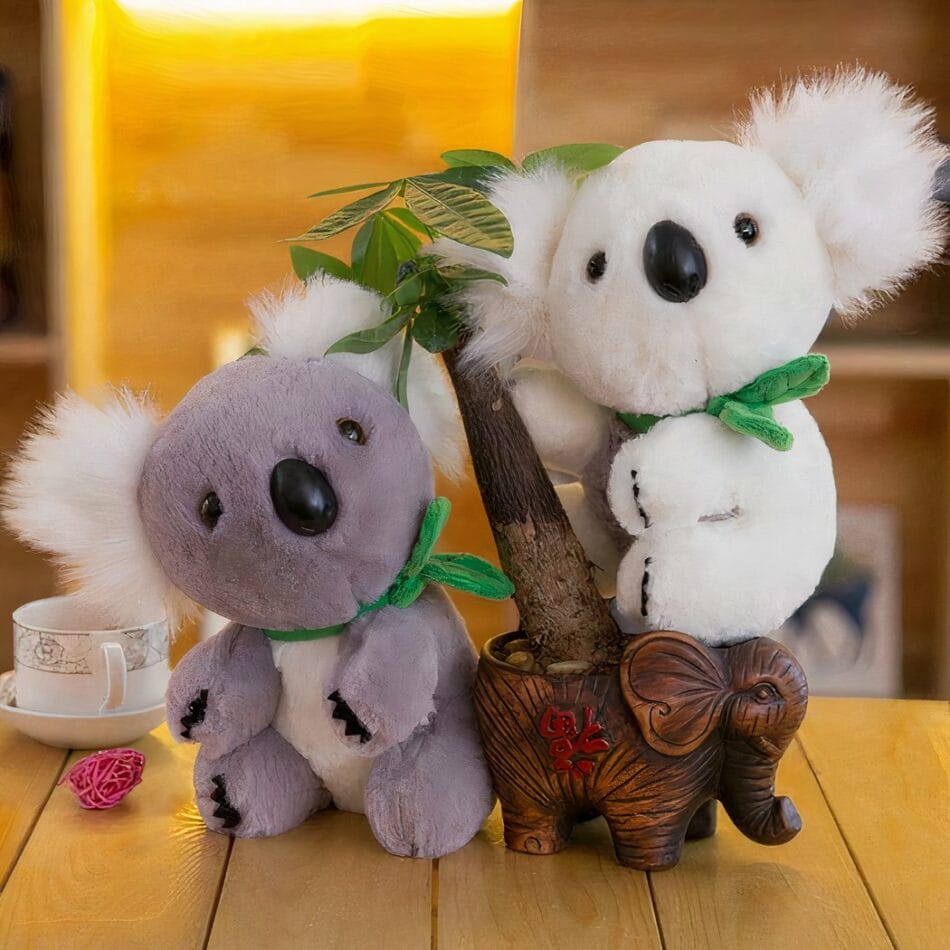 Knuffel Koala Grijs en Wit Zachte Knuffel voor Troost en Slapen De Knuffel