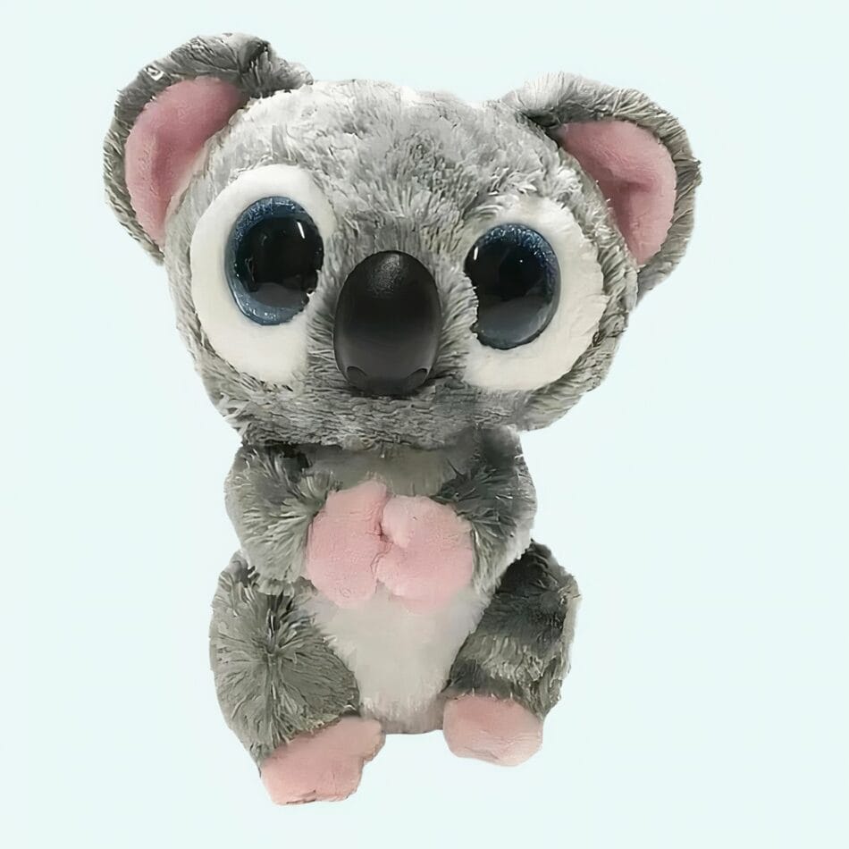 Knuffel Koala TY Zacht Grijze Vacht Met Glanzende Ogen De Knuffel