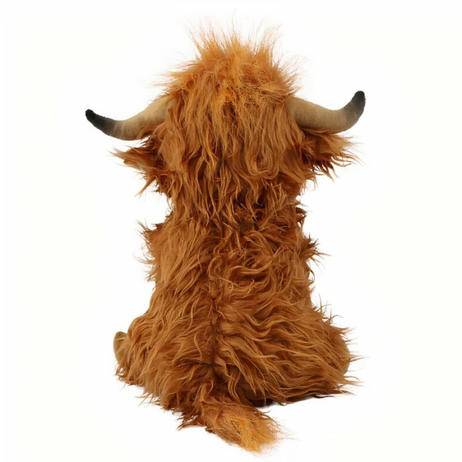 Knuffel Koe Highland Met Lang Haar Zachte Bruine Vacht De Knuffel