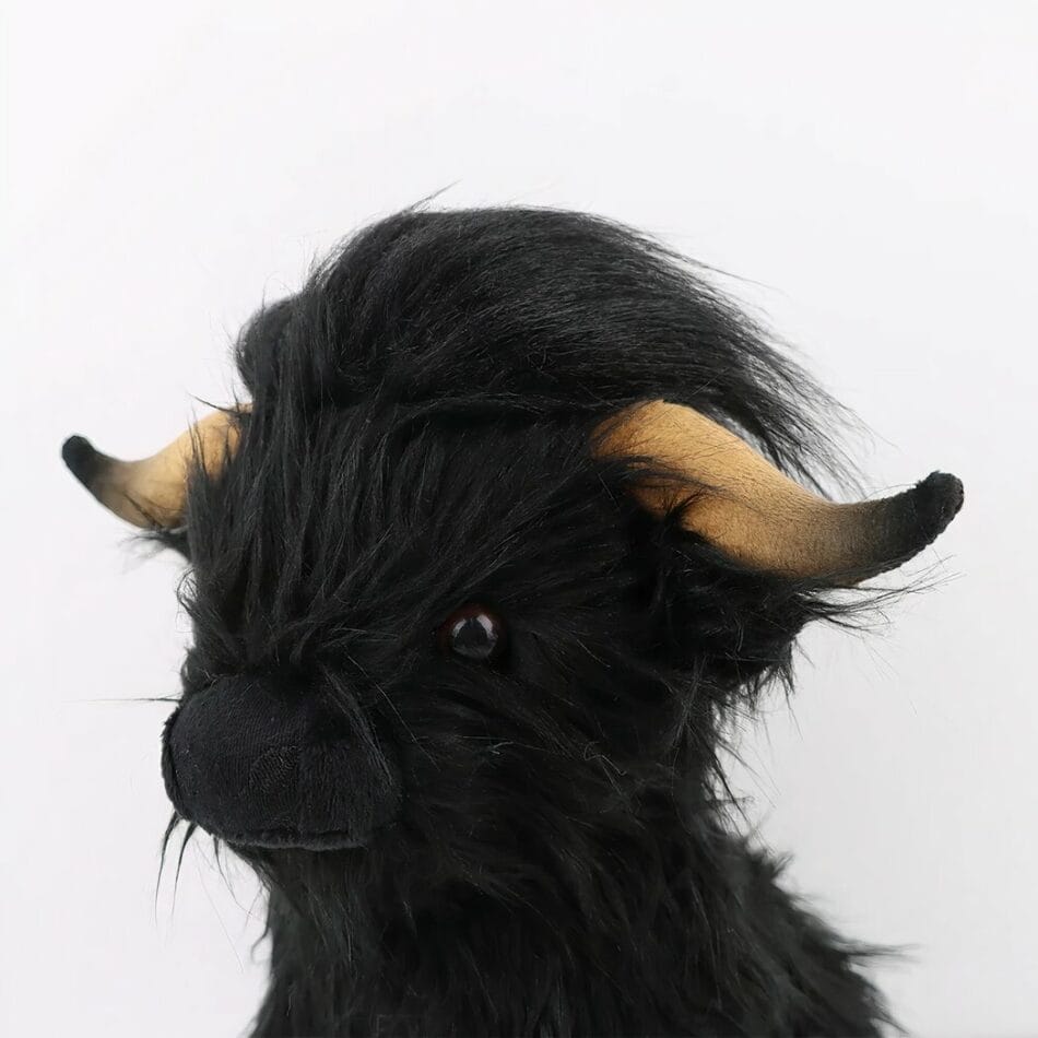 Knuffel Koe Highland Met Lang Haar Zachte Bruine Vacht De Knuffel