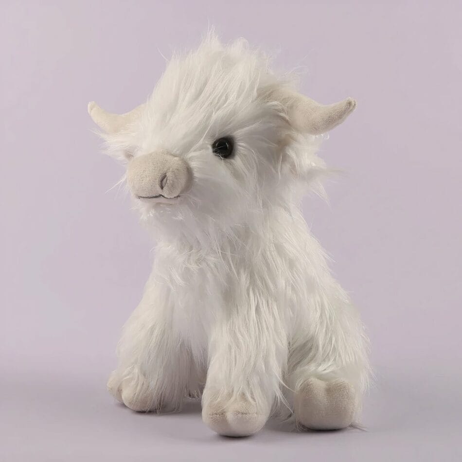 Knuffel Koe Highland Met Lang Haar Zachte Bruine Vacht De Knuffel