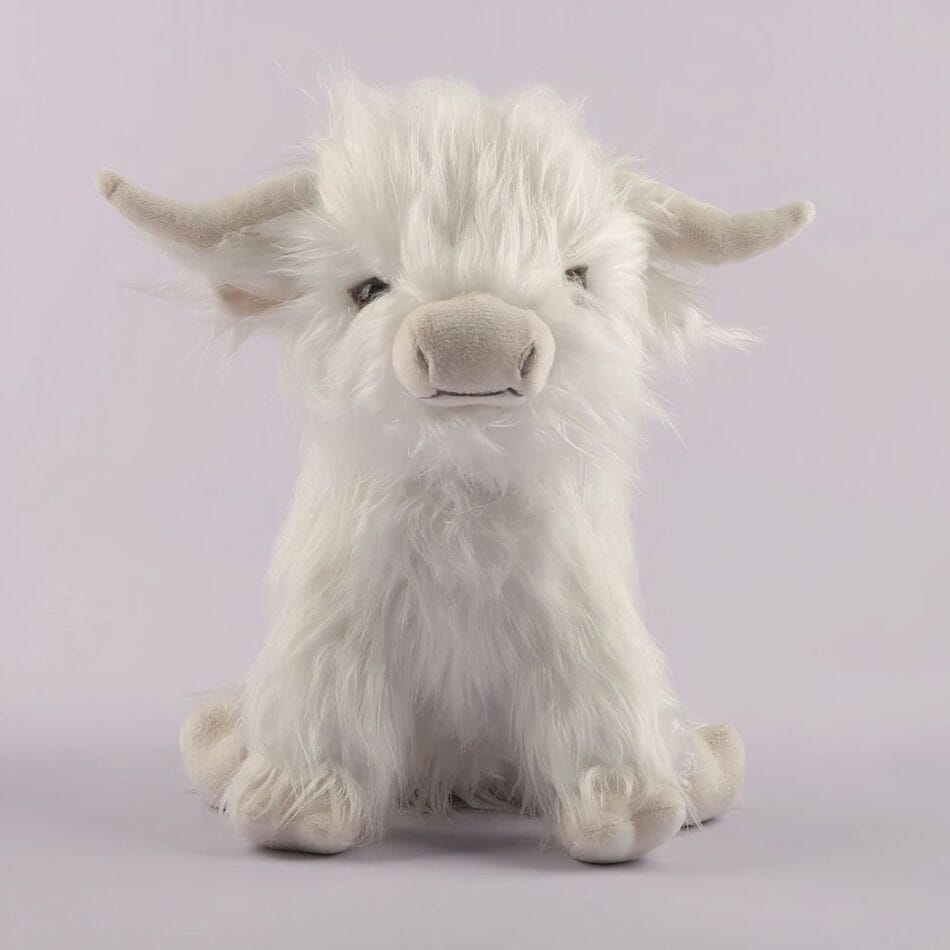 Knuffel Koe Highland Met Lang Haar Zachte Bruine Vacht De Knuffel