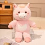 Knuffel Koe Reuzen Crème Vacht Met Pastelroze Oren De Knuffel