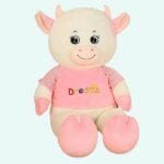 Knuffel Koe Reuzen Roze Outfit Zachte Grote Pluche De Knuffel