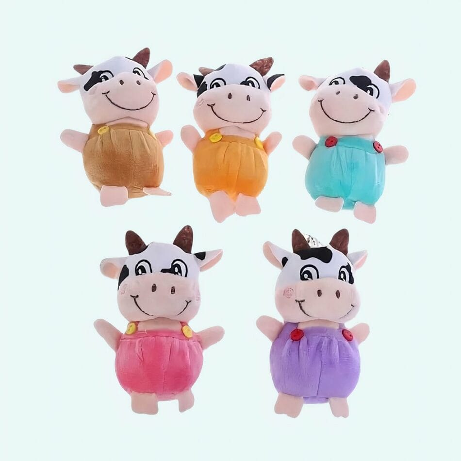 Knuffel Koe Sleutelhanger Van 10 Cm Schattig En Praktisch De Knuffel