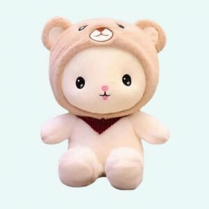 Knuffel Konijn met Baleinen Hoed Zachte Speelknuffel met Oceaan Thema De Knuffel