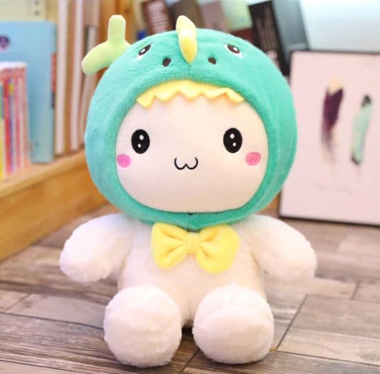 Knuffel Konijn met Baleinen Hoed Zachte Speelknuffel met Oceaan Thema De Knuffel