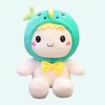 Knuffel Konijn met Baleinen Hoed Zachte Speelknuffel met Oceaan Thema De Knuffel