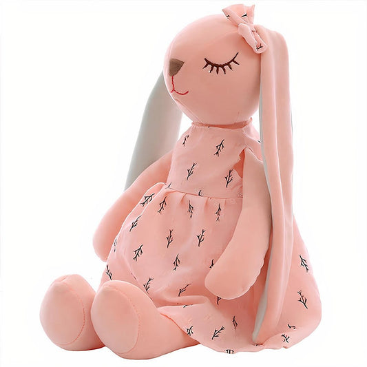Knuffel Konijn Pasen à Robe Fluweelzachte Vacht Lange Wimpers De Knuffel roze