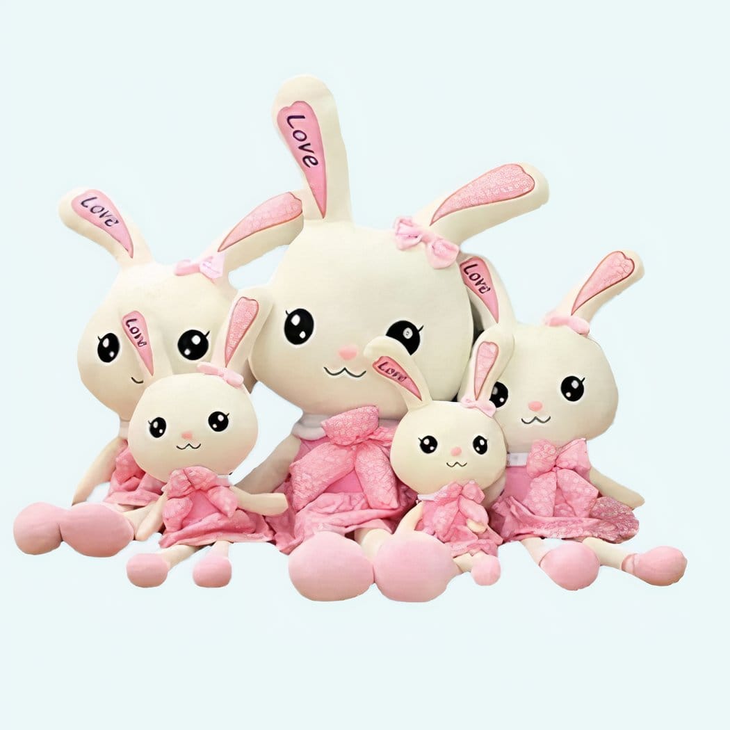 Knuffel Konijn Reus 100 cm Roze Met Zachte Robe De Knuffel