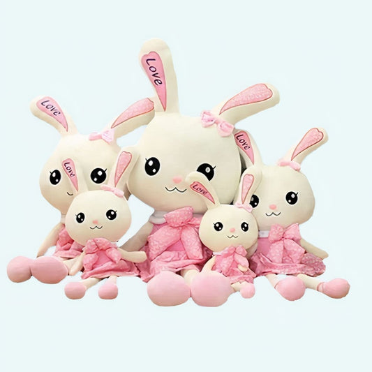 Knuffel Konijn Reus 100 cm Roze Met Zachte Robe De Knuffel