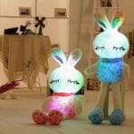 Knuffel Konijn Roze Lichtgevend Met Zacht Pluche En LED Lichtje De Knuffel