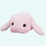 Knuffel Konijn Roze Liggend 40 cm Polyester De Knuffel
