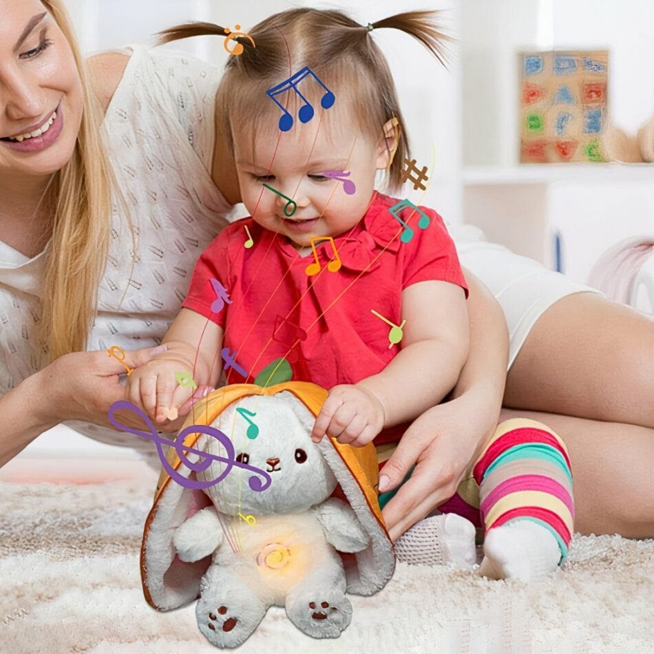 Knuffel Konijn Wortel Ademend Met Slaapliedjes De Knuffel