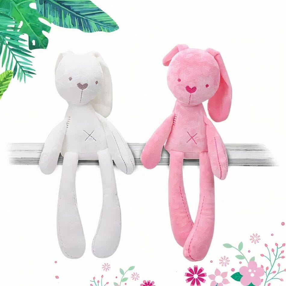Knuffel Konijn Zacht Wit Of Roze Lange Oren Lichtgewicht De Knuffel