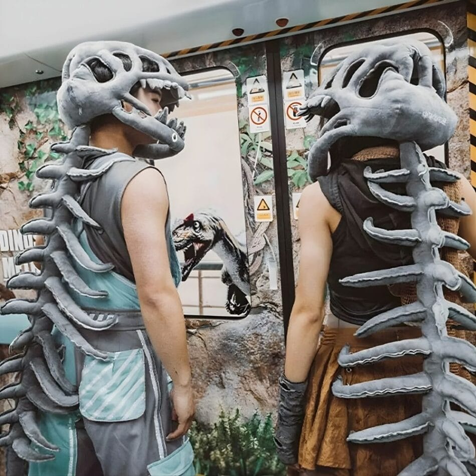Knuffel Kostuum Squelette Dinosaurus Zacht Knuffelpak Voor Kinderen De Knuffel