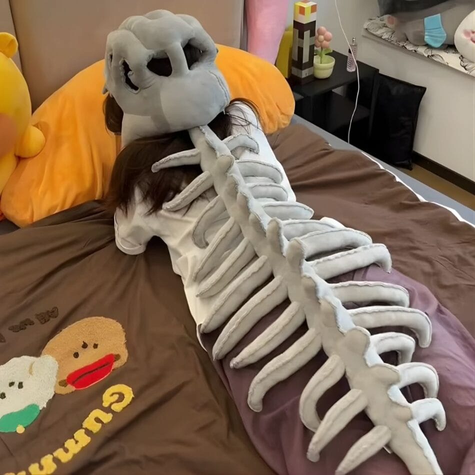 Knuffel Kostuum Squelette Dinosaurus Zacht Knuffelpak Voor Kinderen De Knuffel