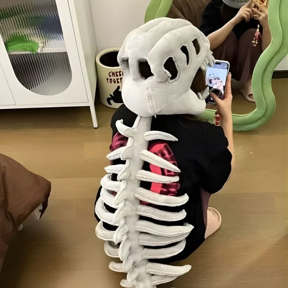 Knuffel Kostuum Squelette Dinosaurus Zacht Knuffelpak Voor Kinderen De Knuffel