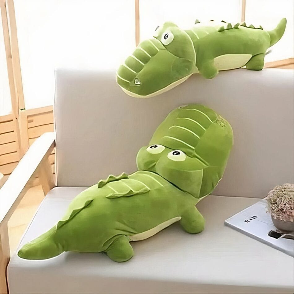 Knuffel Krokodil Reusachtig Zachte Speelvriend Voor Avonturen De Knuffel