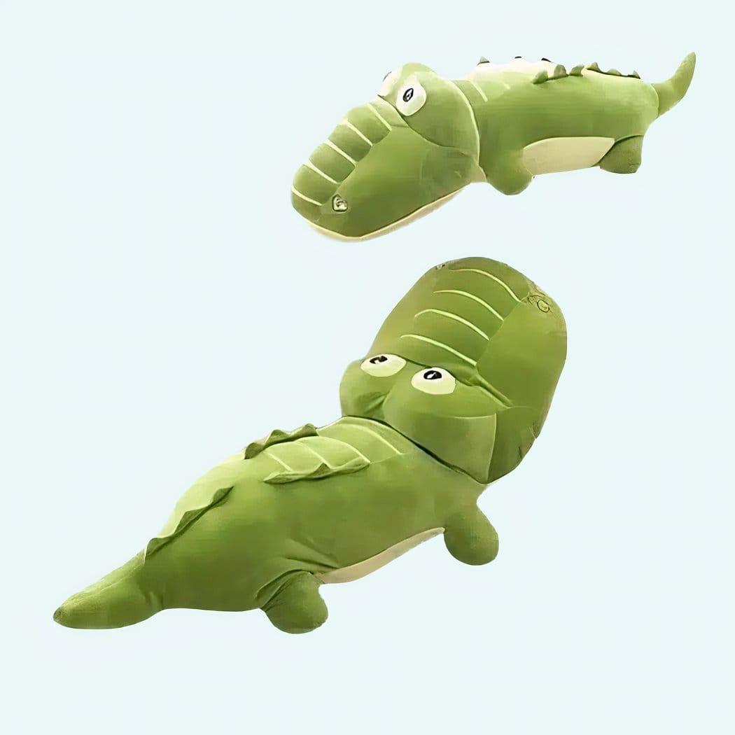 Knuffel Krokodil Reusachtig Zachte Speelvriend Voor Avonturen De Knuffel 65cm