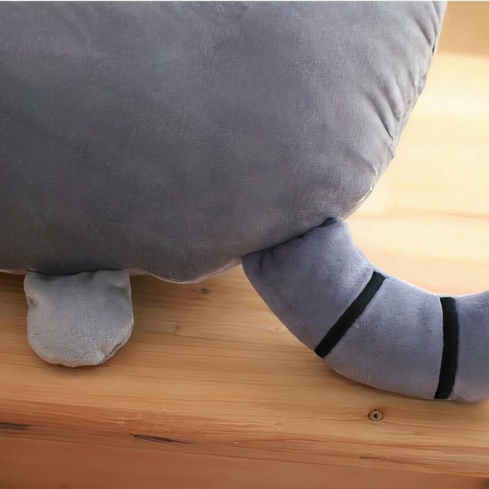 Knuffel Kussen Kat Grijs Zacht Pluche Vriendje En Decoratie De Knuffel
