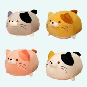 Knuffel Kussen Kat Grijs Zacht Pluche Vriendje En Decoratie De Knuffel