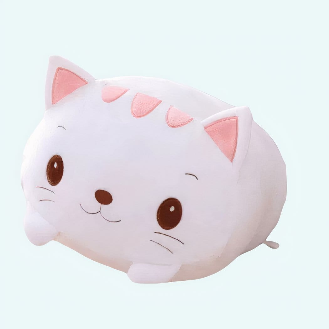 Knuffel Kussen Kat Wit Zachte Pluche Slaapkamer Decor De Knuffel