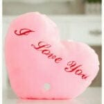 Knuffel Kussen Roze Hartvormig I Love You De Knuffel