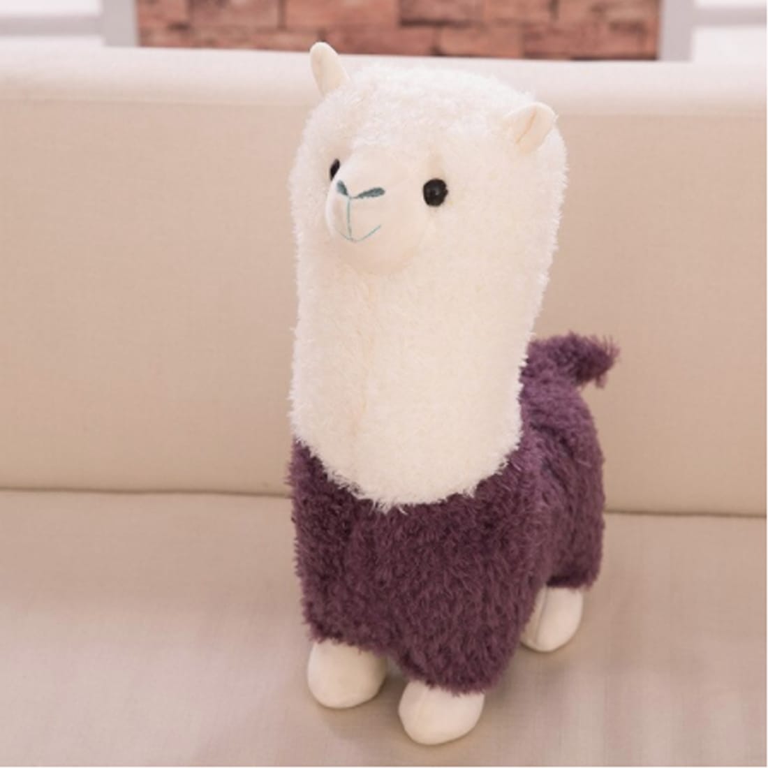 Knuffel Lama Alpaca Paars Ultra Zachte Speelknuffel Voor Kinderen De Knuffel