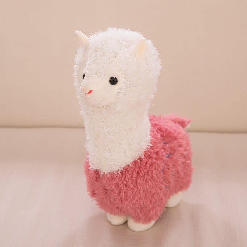Knuffel Lama Alpaca Roze 28 cm Zachte Pluche De Knuffel