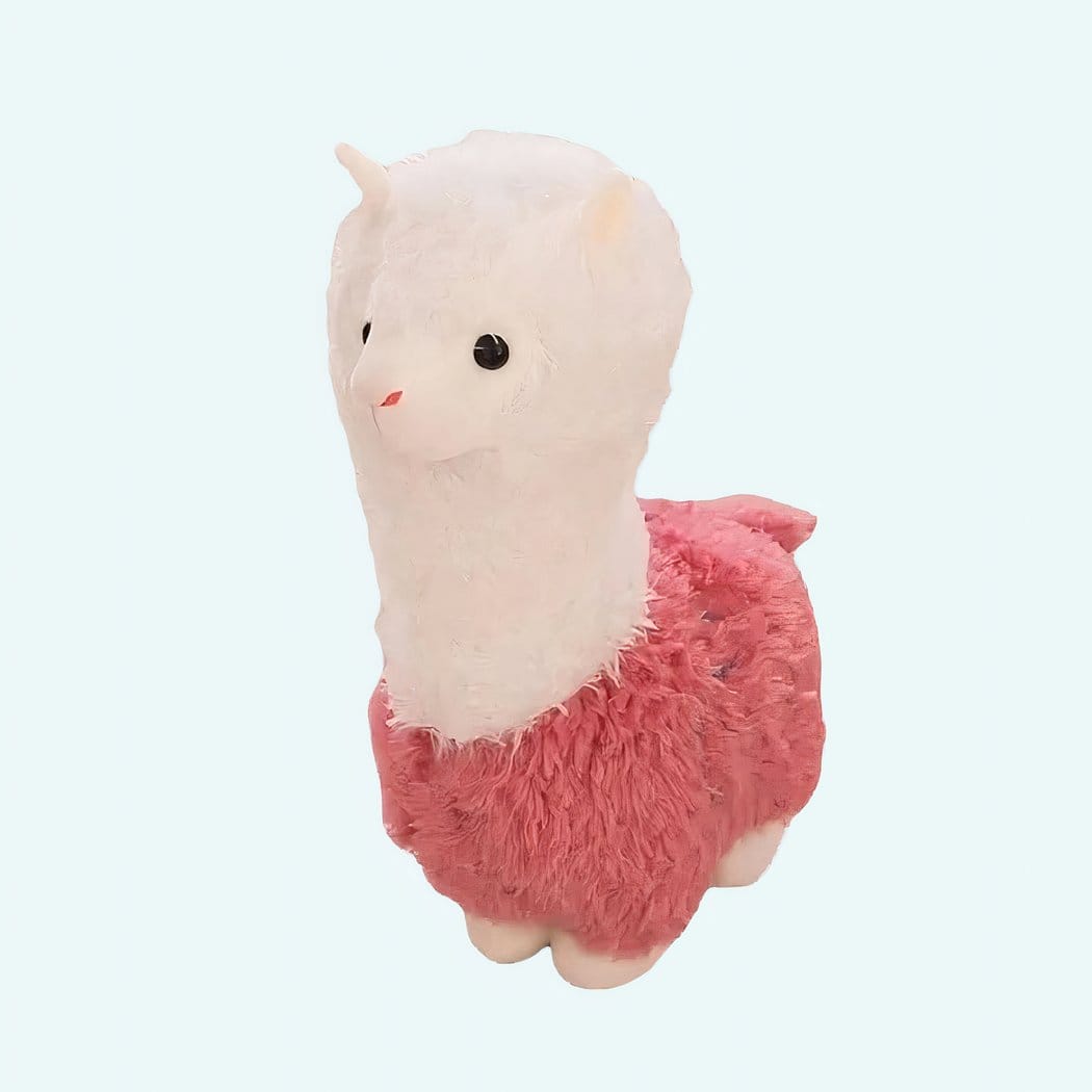 Knuffel Lama Alpaca Roze 28 cm Zachte Pluche De Knuffel