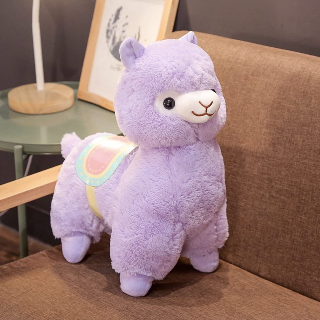 Knuffel Lama Paars Zachte Speelknuffel Met Verhalen De Knuffel