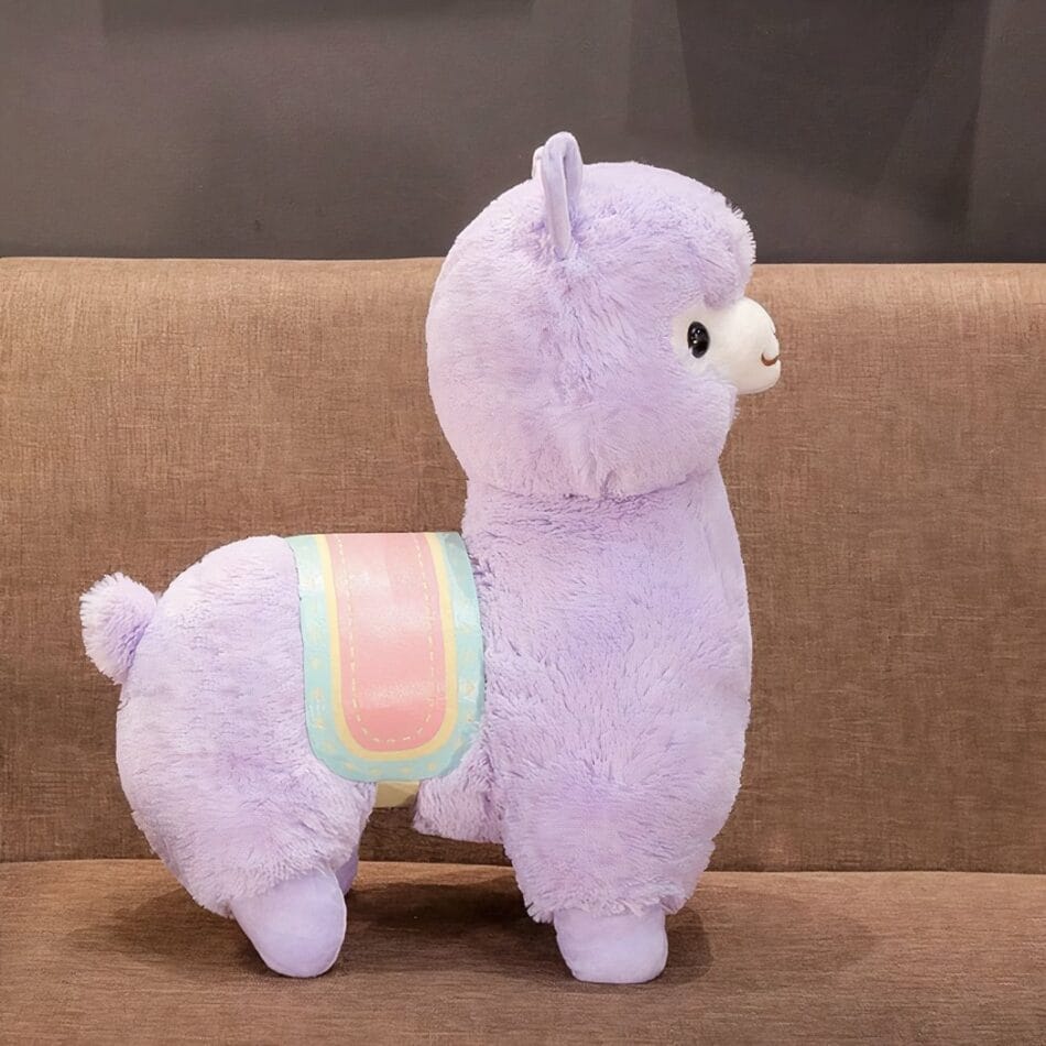 Knuffel Lama Paars Zachte Speelknuffel Met Verhalen De Knuffel