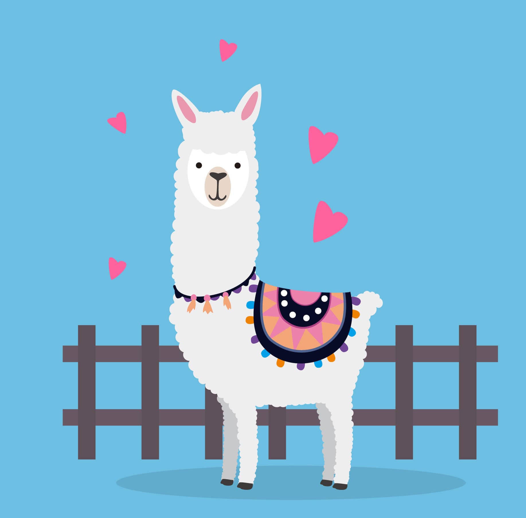 Knuffel Lama Wit Met Zadel Zacht Pluche Avontuur De Knuffel