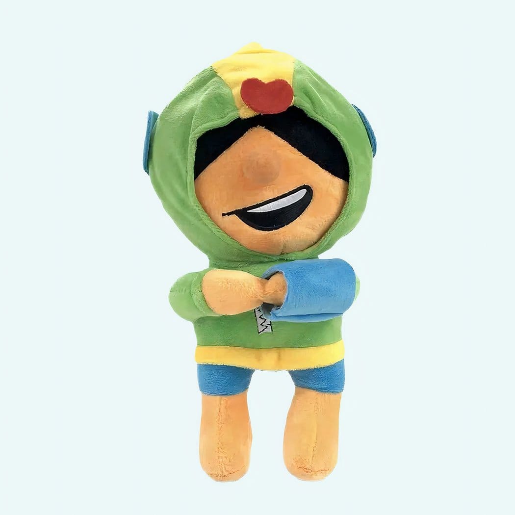 Knuffel Léon Brawl Stars met Afneembare Cape Zachte Brawler Knuffel De Knuffel