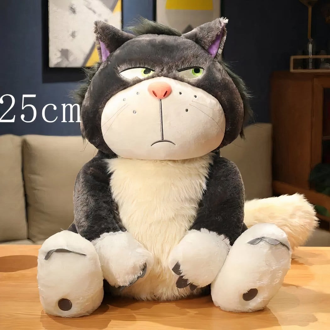 Knuffel Lucifer Kat en Cendrillon Pluche met Groene Ogen De Knuffel 25cm