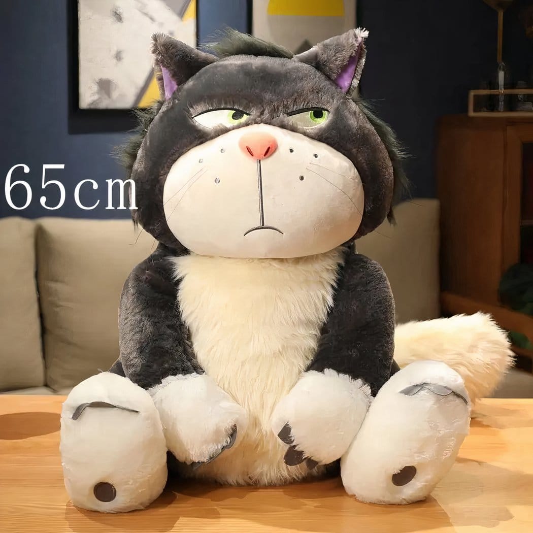 Knuffel Lucifer Kat en Cendrillon Pluche met Groene Ogen De Knuffel 65cm