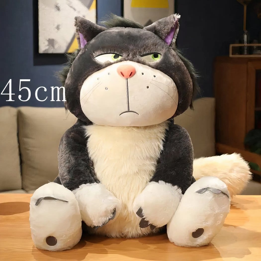 Knuffel Lucifer Kat en Cendrillon Pluche met Groene Ogen De Knuffel 45cm