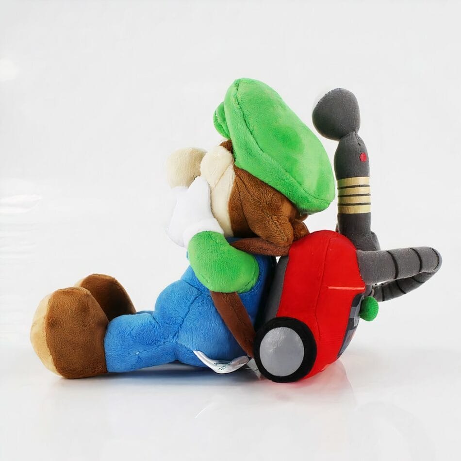 Knuffel Luigi Terrifié Ultrazachte Exacte Replica uit Mario Party 10 De Knuffel