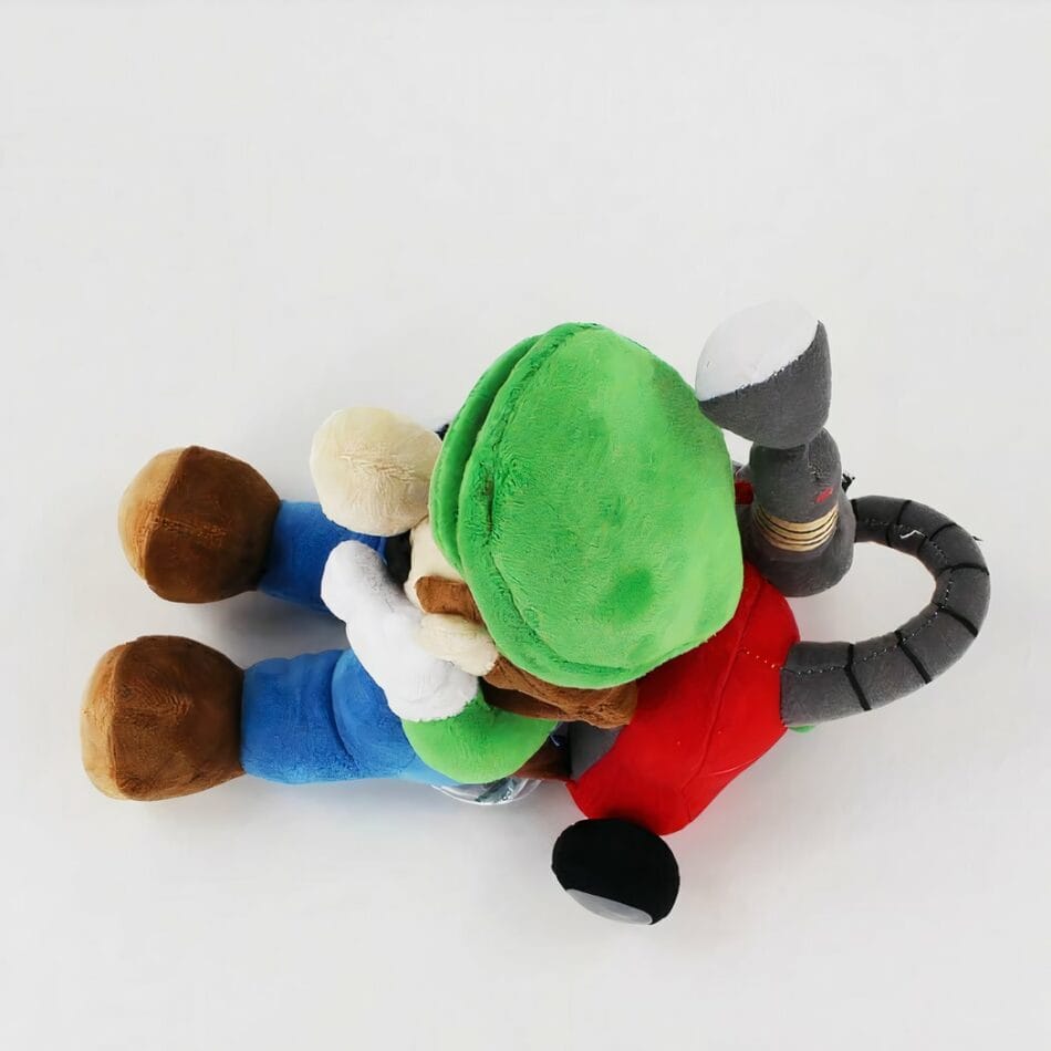 Knuffel Luigi Terrifié Ultrazachte Exacte Replica uit Mario Party 10 De Knuffel