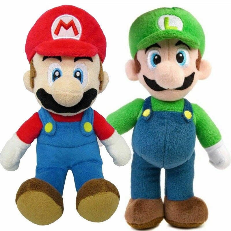 Knuffel Mario en Luigi Super Mario Zachte Pluche Duo De Knuffel