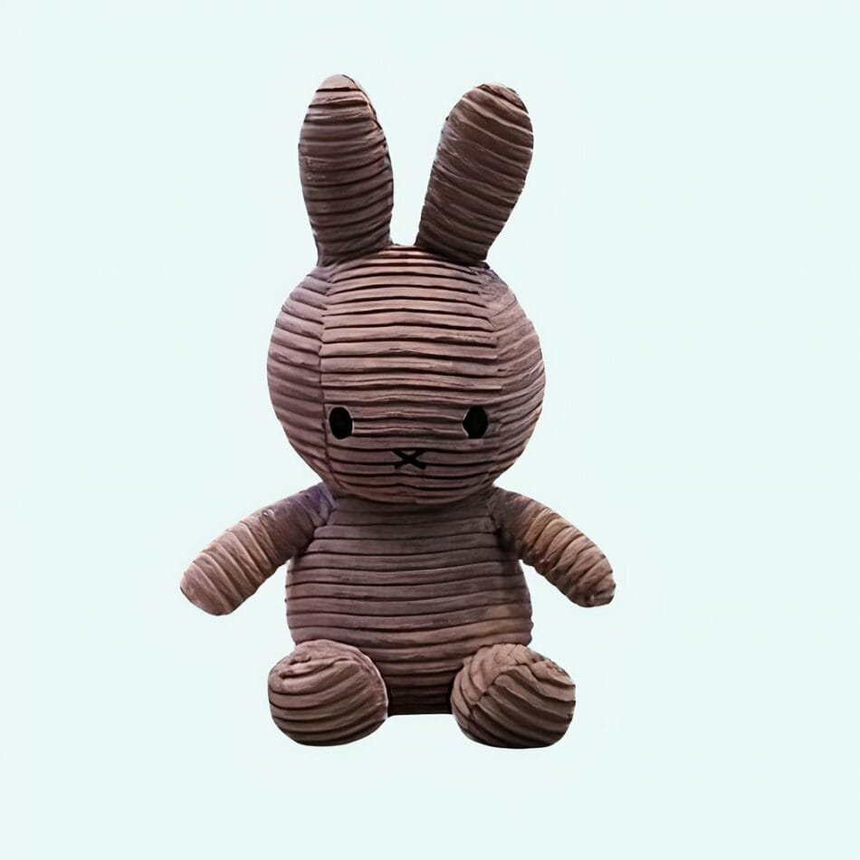 Knuffel Miffy Corduroy Grijs Met Zachte Vulling De Knuffel