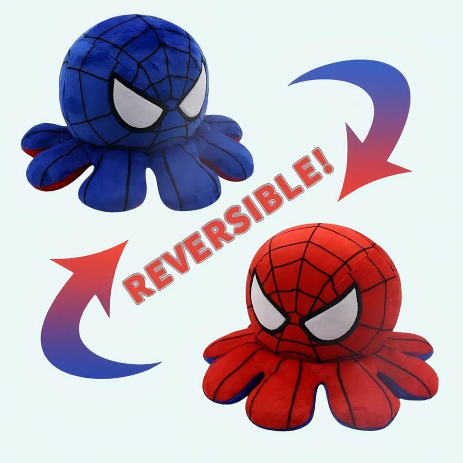 Knuffel Mini Octopus Omkeerbaar Met Katoen Polyester Mix De Knuffel