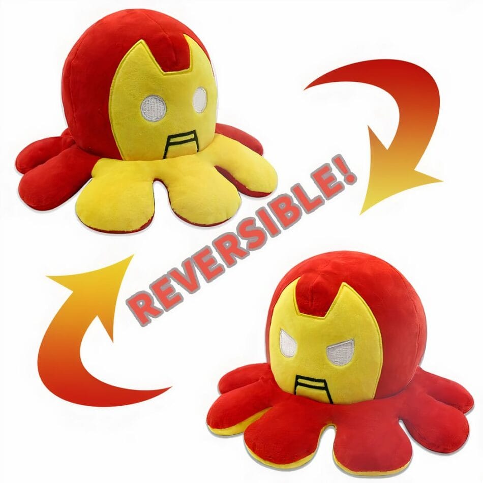 Knuffel Mini Octopus Omkeerbaar Met Katoen Polyester Mix De Knuffel