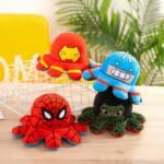 Knuffel Mini Octopus Omkeerbaar Met Katoen Polyester Mix De Knuffel