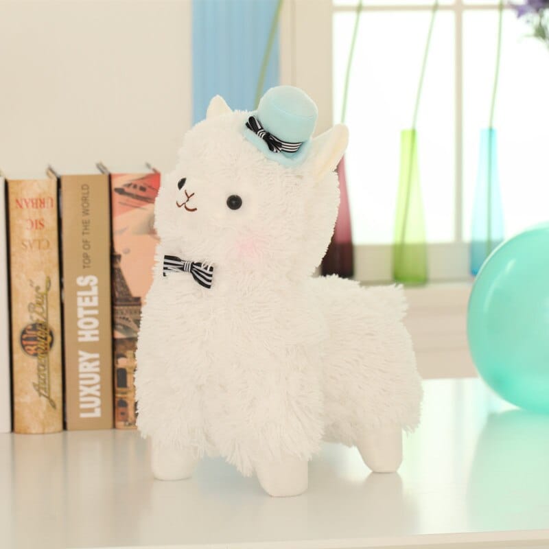 Knuffel Monsieur Lama Blauw Zachte Metgezel Voor Kinderen De Knuffel